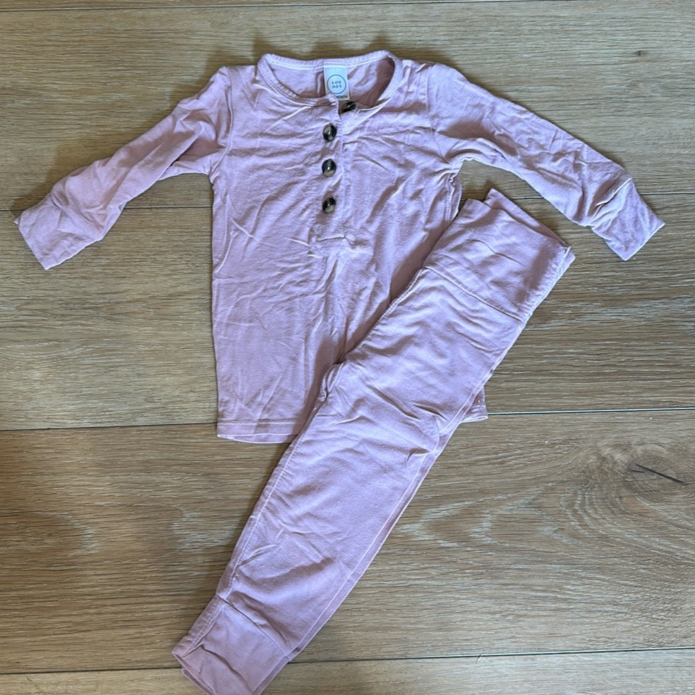 Lou Lou & Co Pink Baby Pajamas | 6-12 monthss